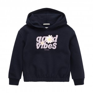 TOM TAILOR PRINTED HOODY ΦΟΥΤΕΡ ΠΑΙΔΙΚΟ ΚΟΡΙΤΣΙ NAVY BLUE