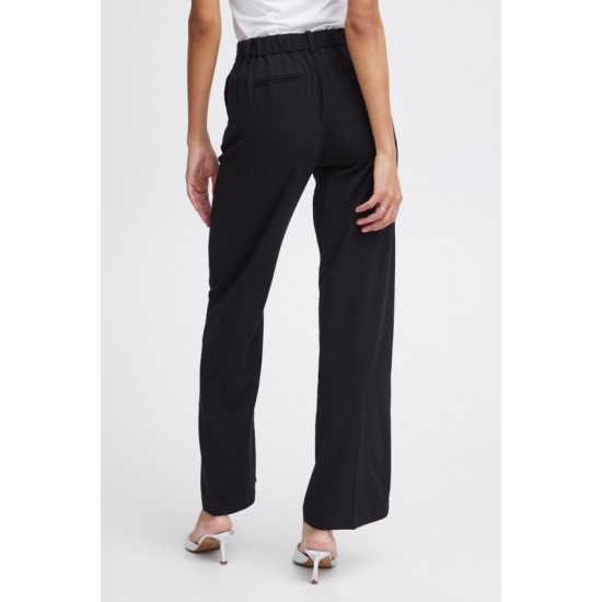 b.young BYDANTA WIDE LEG PANTS 2 ΠΑΝΤΕΛΟΝΙ ΓΥΝΑΙΚΕΙΟ ΜΑΥΡΟ